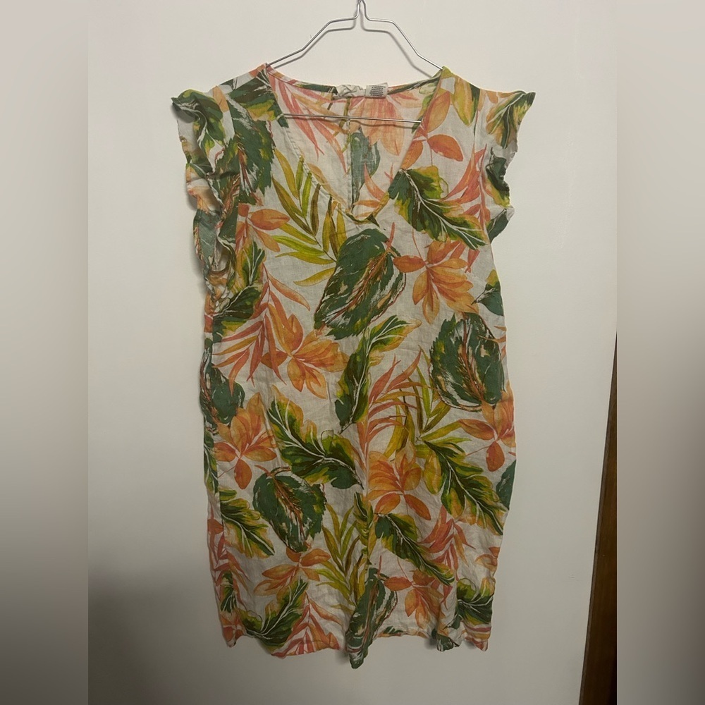 Floral Linen Dress